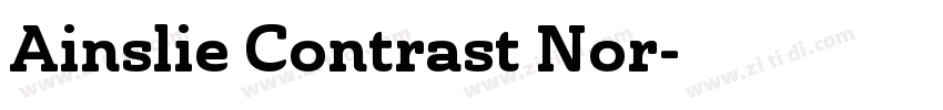 Ainslie Contrast Nor字体转换